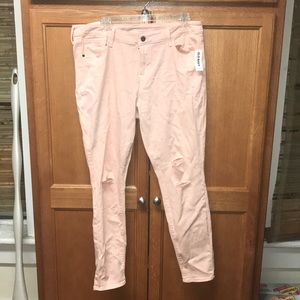 NWT Pink distressed jeans from Old Navy.